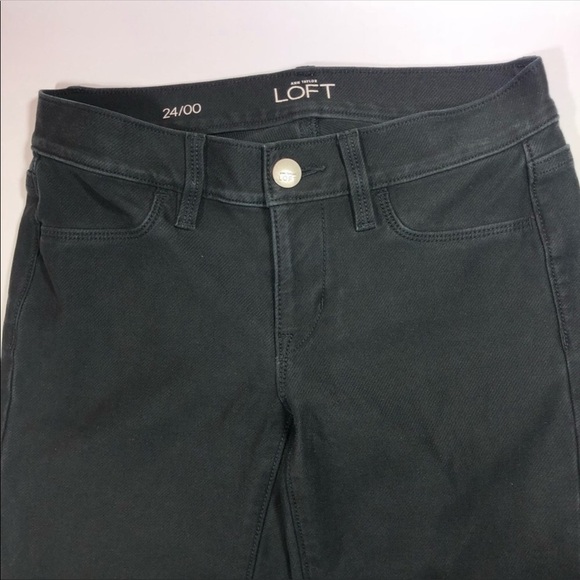 Loft Black Ankle Skinny Jeans 24 - Picture 7 of 7